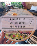 Roving Hills Stitch Along PDF Pattern Download- Stitch with me live on Instagram, catch up on Youtube