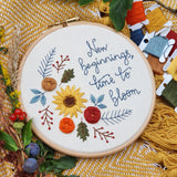 Time To Bloom ~ PDF Embroidery Pattern