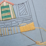 Beach Huts ~ PDF Embroidery Pattern