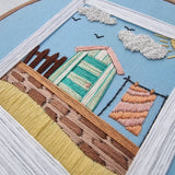 Beach Huts ~ PDF Embroidery Pattern