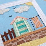 Beach Huts ~ PDF Embroidery Pattern