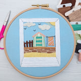 Beach Huts ~ PDF Embroidery Pattern