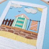 Beach Huts ~ PDF Embroidery Pattern