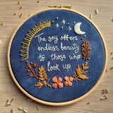 "Look Up At The Sky" ~ Embroidery PDF Download