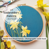 Daffodils ~ PDF Embroidery Pattern