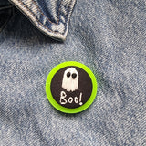 “BOO BADGES" - Badge - Hand Embroidered Wearable