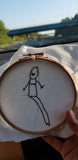6" Child's Art Work Hoop Frame Keepsake - Children Drawing