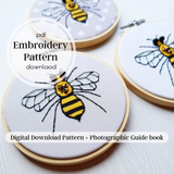 BUZZin Bee ~ PDF Embroidery Pattern