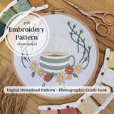 Positivitea ~ PDF Embroidery Pattern