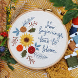New Beginnings, Time to Bloom - Hand Embroidery Kit