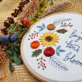 New Beginnings, Time to Bloom - Hand Embroidery Kit