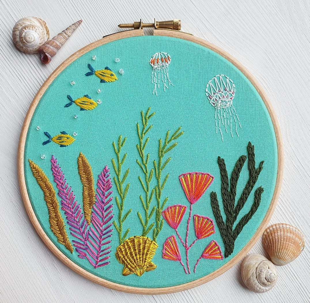 Artist Captures the Beauty of Nature with Colorful Landscape Embroidery