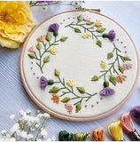 Spring Wreath - Hand Embroidery Kit
