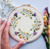 Spring Wreath - Hand Embroidery Kit