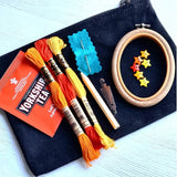 Get Creative * Canvas Accessory Pouch Box - Hand Embroidery Kit