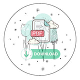 Spring Delight No. 2 Template to Trace ~ PDF Embroidery Template