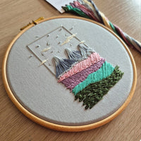 "A Mountain View" ~ The Embroidery Circle ⭕️ Subscription PDF Download