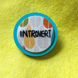 "INTROVERT" - Badge - Hand Embroidered Wearable