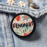 "FEMINIST" - Badge - Hand Embroidered Wearable