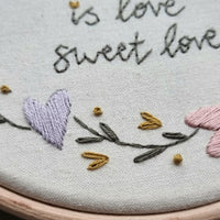 "Love Is All" - Hand Embroidery Kit