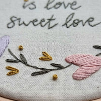 "Love Is All" - Hand Embroidery Kit