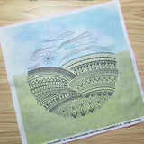 Embroidery Printed panels