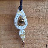 Calm Clay Collection - Crystal Dream Catchers – Gold Leaf, hand stitched, beads for sensory calm - Ready to buy