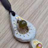 Calm Clay Collection - Crystal Dream Catchers – Gold Leaf, hand stitched, beads for sensory calm - Ready to buy