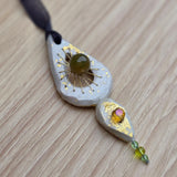 Calm Clay Collection - Crystal Dream Catchers – Gold Leaf, hand stitched, beads for sensory calm - Ready to buy