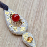 Calm Clay Collection - Crystal Dream Catchers – Gold Leaf, hand stitched, beads for sensory calm - Ready to buy