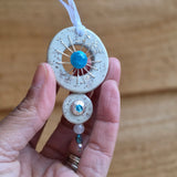 Calm Clay Collection - Crystal Dream Catchers – Gold Leaf, hand stitched, beads for sensory calm - Ready to buy