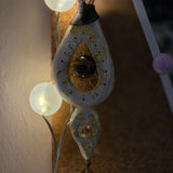 Calm Clay Collection - Crystal Dream Catchers – Gold Leaf, hand stitched, beads for sensory calm - Ready to buy