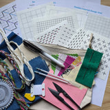 Sashiko Inspired Starter Kit - Hand Embroidery Kit