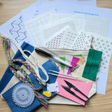 Sashiko Inspired Starter Kit - Hand Embroidery Kit
