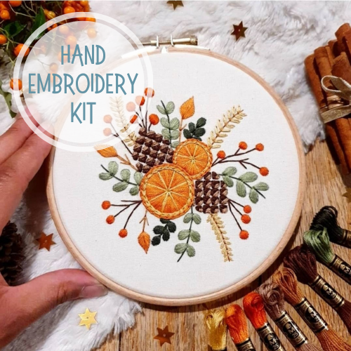 Festive Burst Hand Embroidery Kit