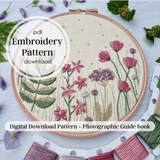 Twilight Spring Garden ~ PDF Embroidery Pattern