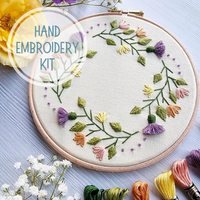 Spring Wreath - Hand Embroidery Kit