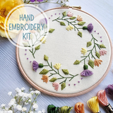 Spring Wreath - Hand Embroidery Kit