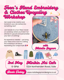 ✨Teens Hand Embroidery & Clothes Upcycling Workshop ✨