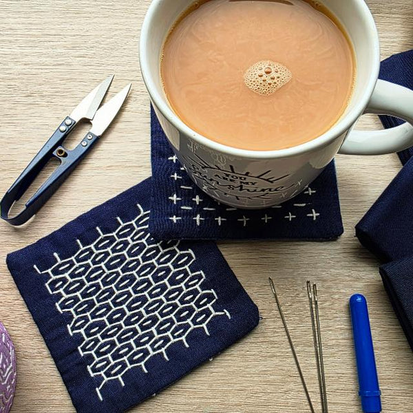 ✨Sashiko Inspired Coaster Workshop ✨