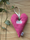 Personalised Lavender Hearts