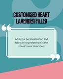 Personalised Lavender Hearts
