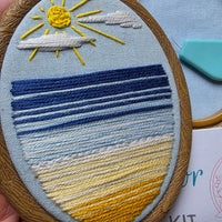 Beachscape - Mini Hand Embroidery Kit