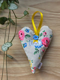 Personalised Lavender Hearts