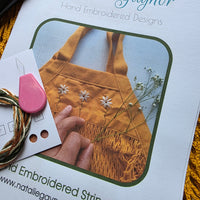 String Bag - Hand Embroidery Mini Kit
