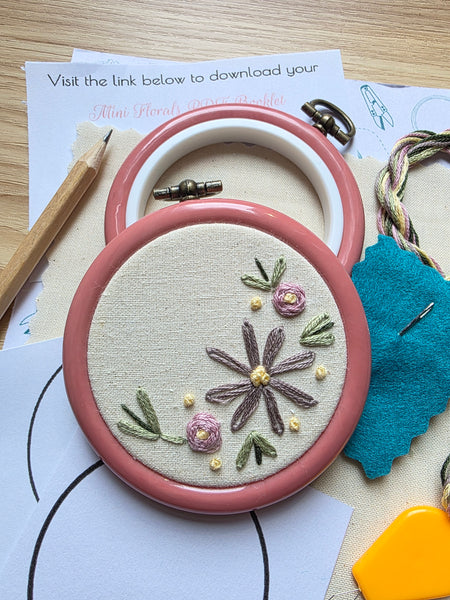 Mini Florals - Mini Hand Embroidery Kit