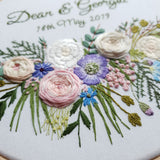 BESPOKE HAND EMBROIDERED WEDDING BOUQUET