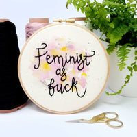 Mixed Media - FEMINIST A.F. - Stitch Again - Sweary Edition!