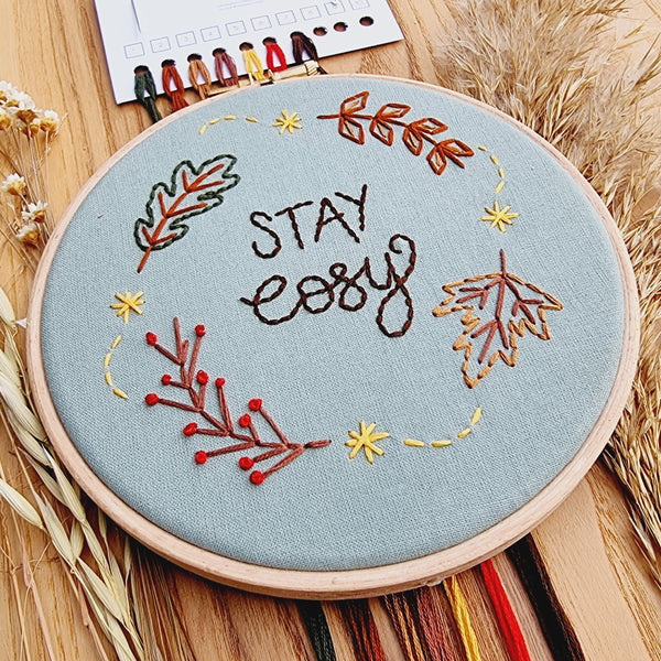 Cosy Beginners Hand Embroidery Workshop KIT