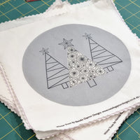 Winter Trees Printed Hand Embroidery Panel